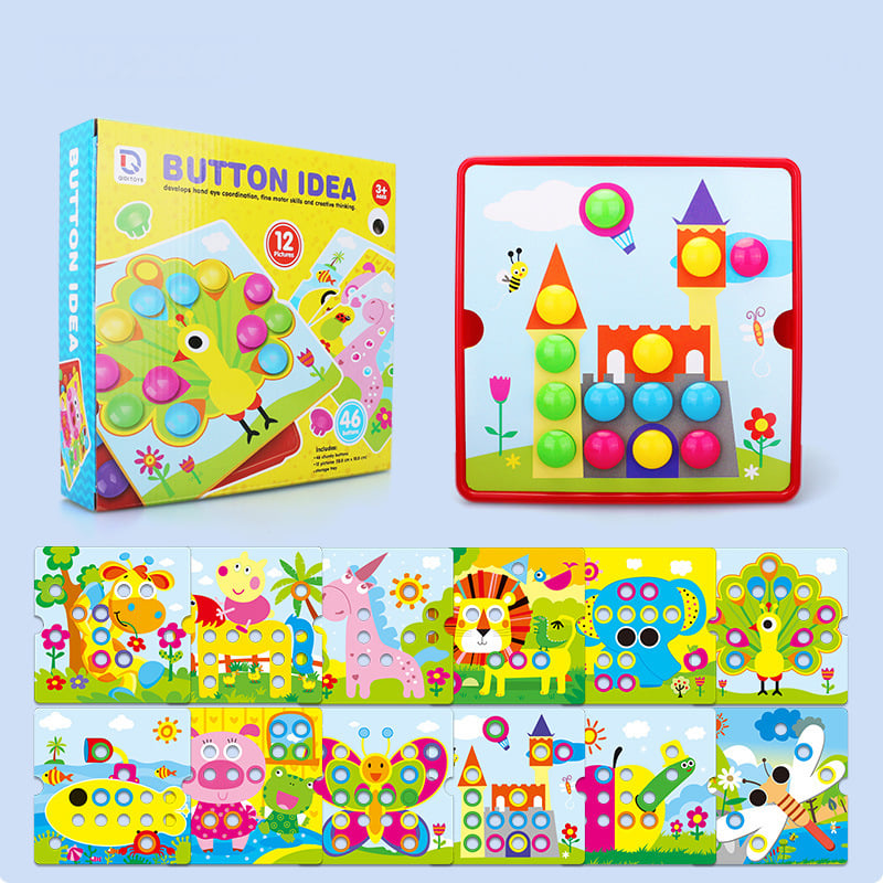 🔥Last Day Promotion 49% OFF - Button Art Toys for Toddlers