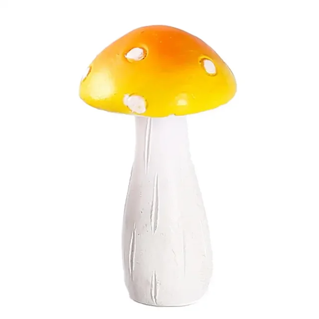 Great Mushroom Figurine Durable Creative Decorative Vivid Mushroom Statue Eco-friendly Resin Garden Ornament for Home