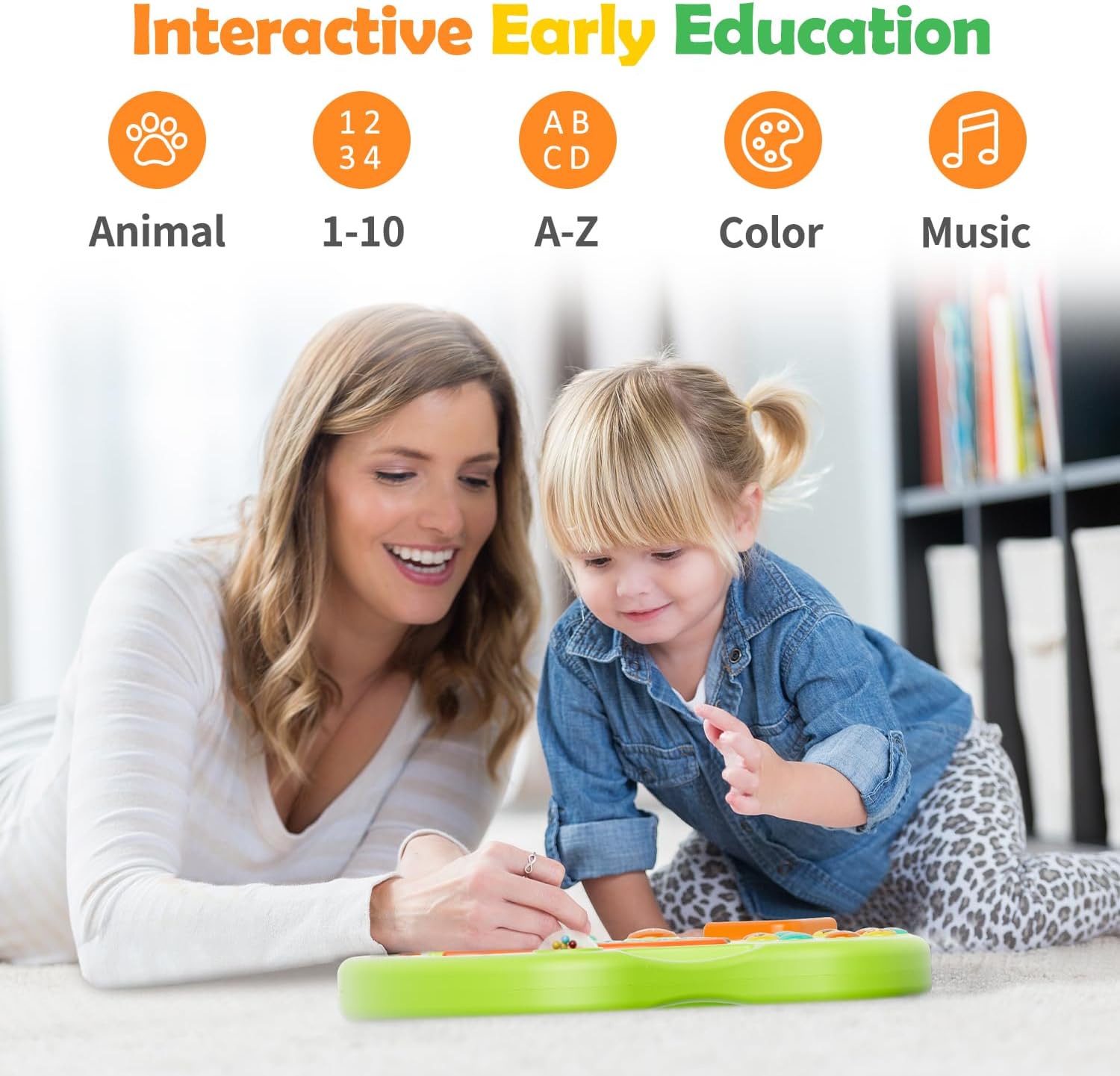 9-in-1 Bilingual Learning Toys for Toddlers 1-3, Montessori Educational Toy for 1-2 Year Old Girl Boy, Musical Baby Toy 6-12-18 Month Age, First Christmas 1st Birthday Gifts for 1+ Year Old