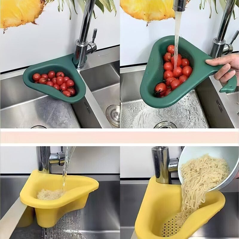 🔥Last Day Save 40% 0FF - Kitchen Sink Drain Basket Swan Drain Rack