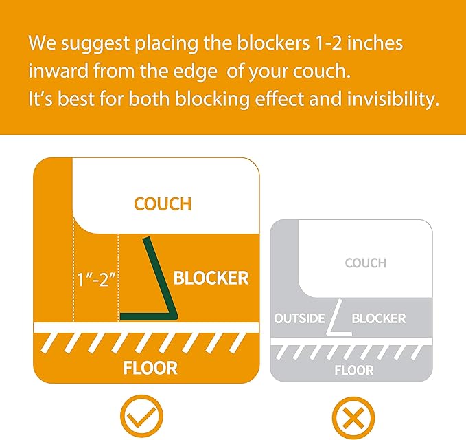 Clear Toy Blockers for Furniture