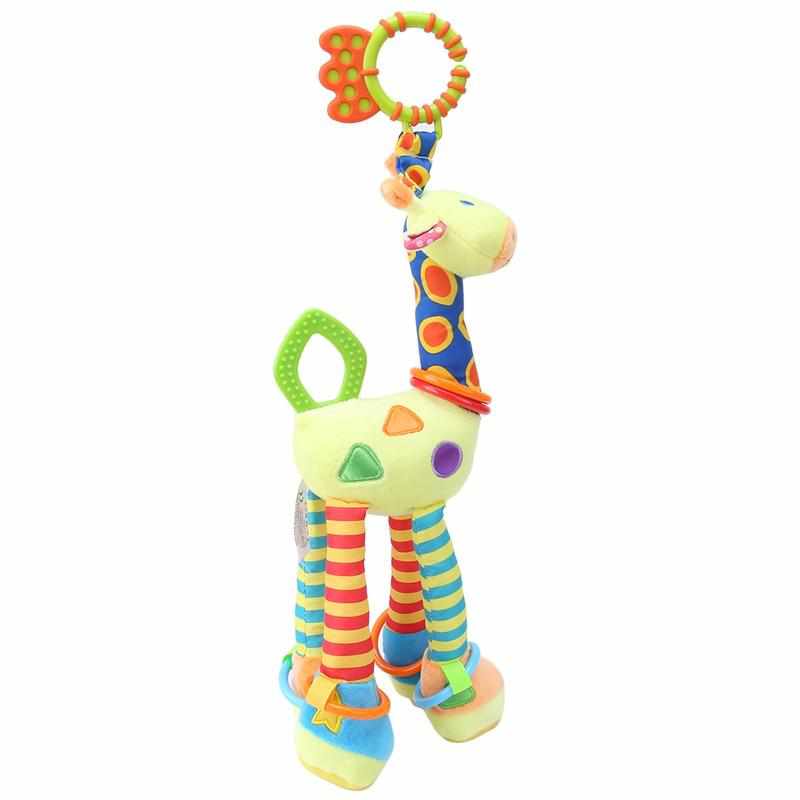 Colorful Baby Giraffe Rattle Toy