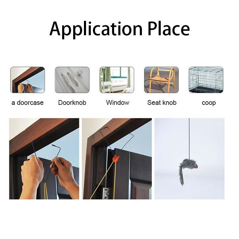 🎅Christmas Hot Sale🔥🔥)Hanging Door Bouncing Mouse Cat Toy(BUY 2 GET 1 FREE)