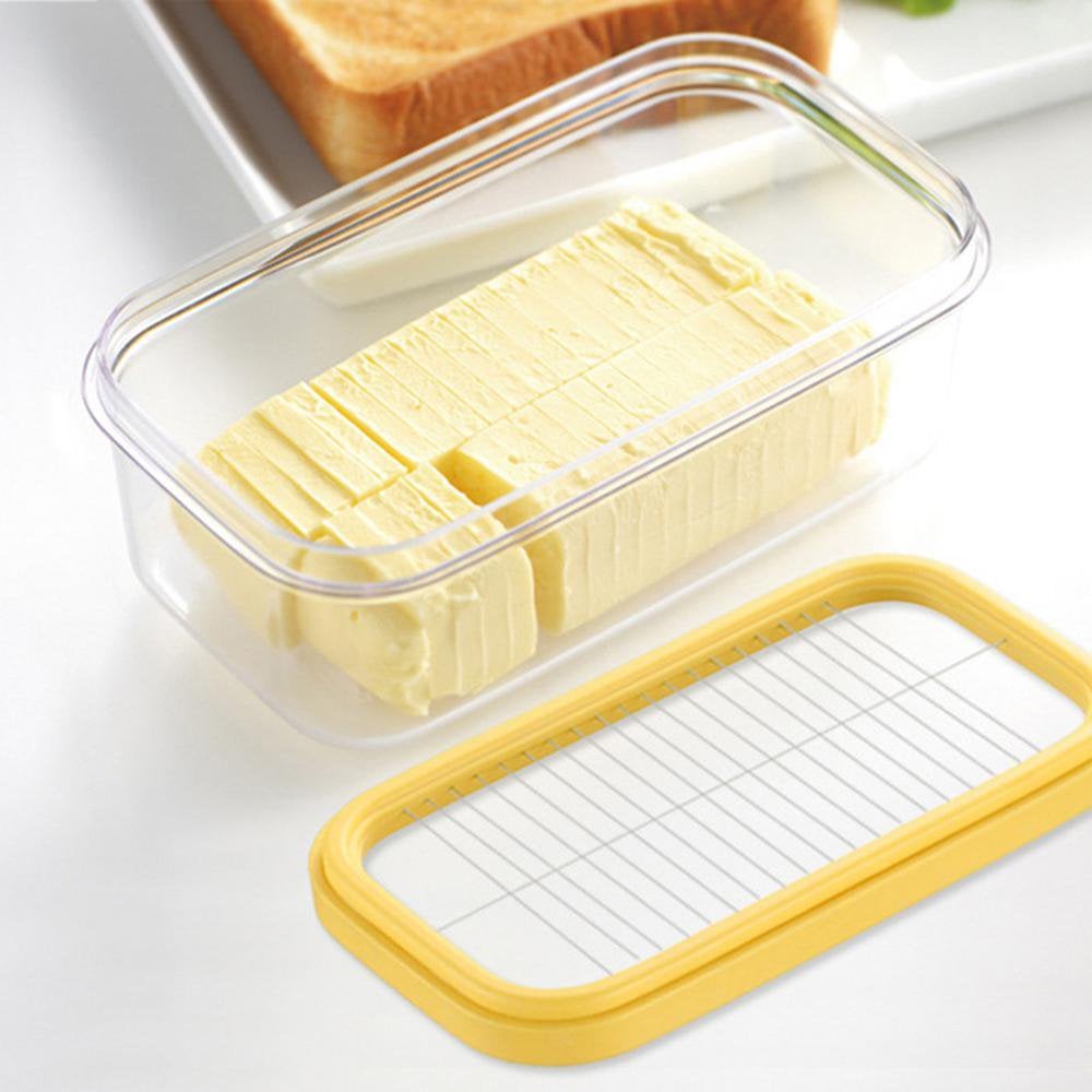 🧀Butter box with lid butter tray | cutting mesh, rectangular kitchen airtight storage crisper