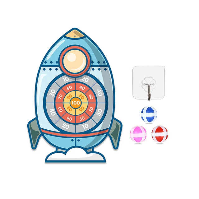 Child Educational Games Dart Board Baby Toy Stickey Ball Dart Indoor Sports Child Montessori Games for Children 3 to 7 Years