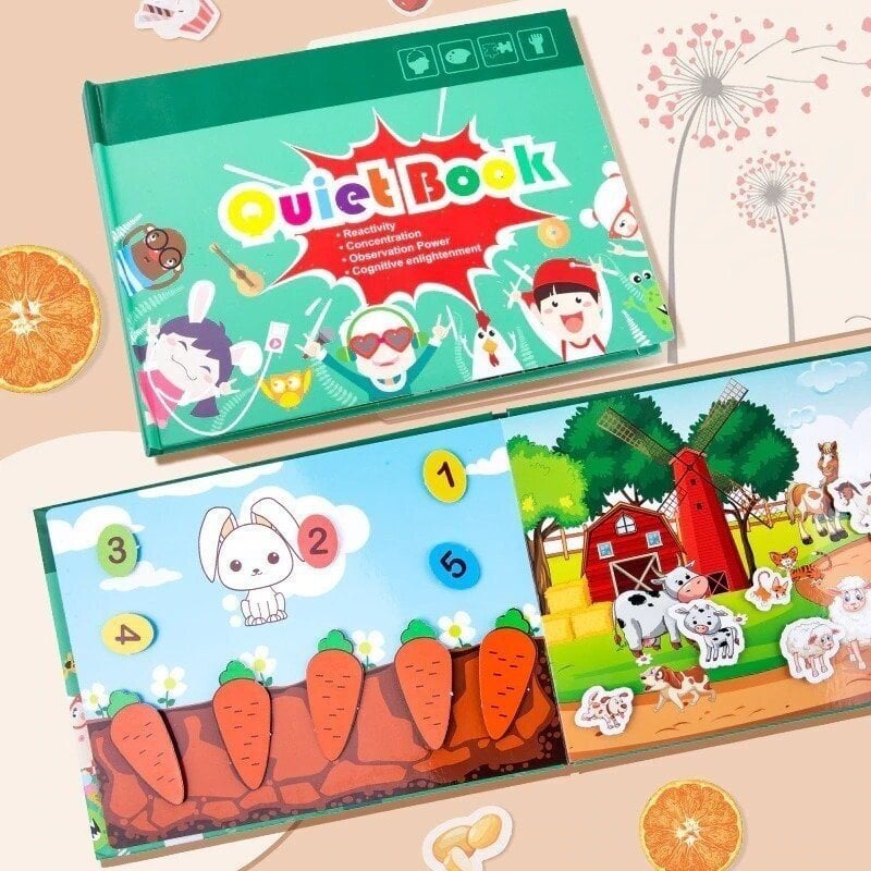 🔥Keep Your Kids Away From Electronics - Early Education Enlightenment Quiet Sticker Toy🎁-BUY 2 FREE SHIPPING