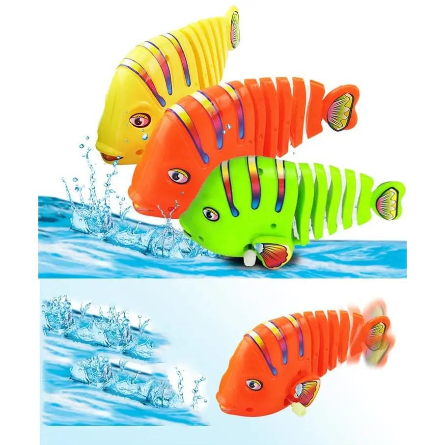 Set of 4 Wind-Up Rockfish Toys