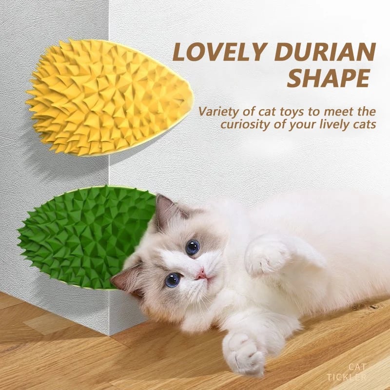 (🔥Summer Sale - 47% OFF) Durian Self-Adhesive Cat Scratcher Toy